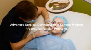 Advanced surgical dermatology treatment at Dermatrichs Clinic Kanpur for skin care and laser procedures.