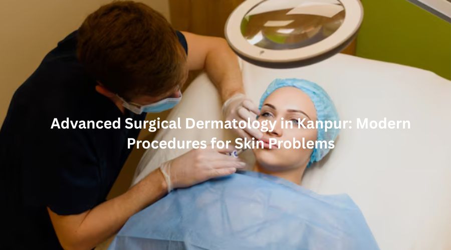 Advanced surgical dermatology treatment at Dermatrichs Clinic Kanpur for skin care and laser procedures.