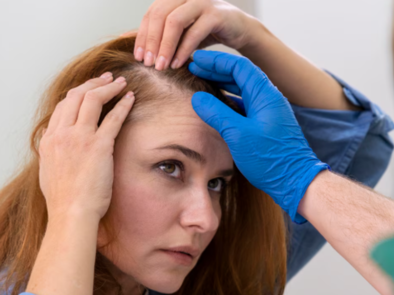 Hair thinning scalp assessment and treatment at Dermatrichs