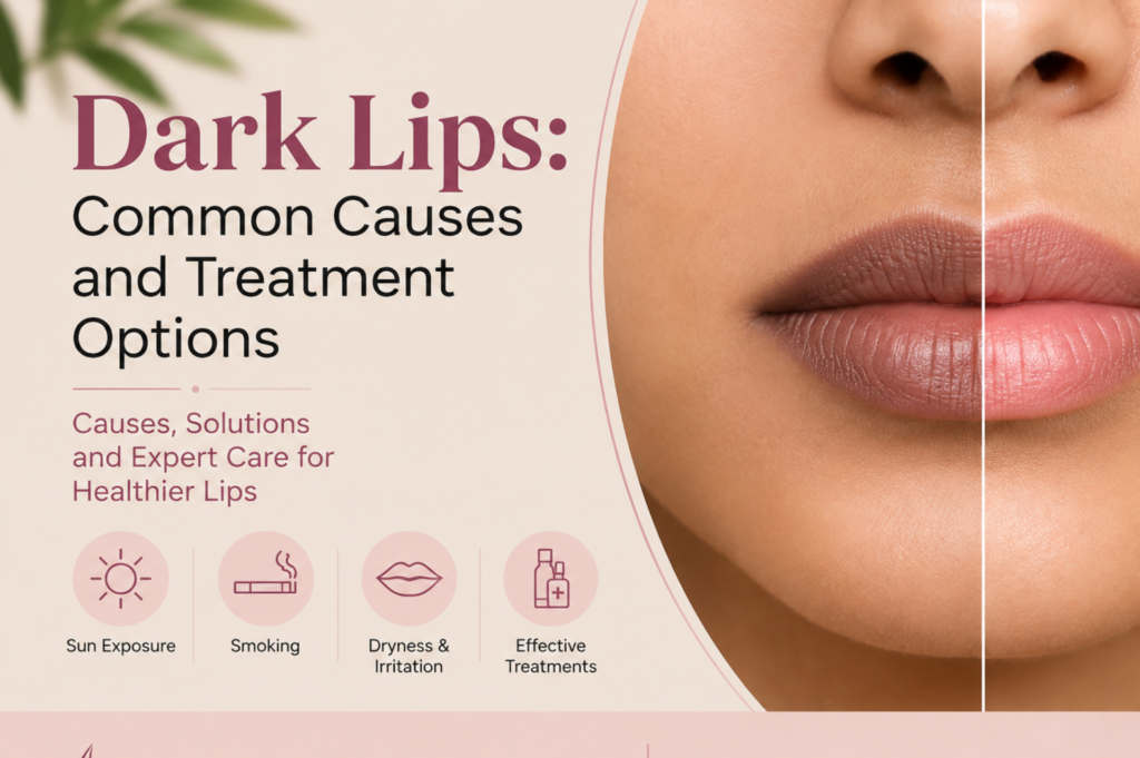 Dark lips causes and treatment options with dermatology care