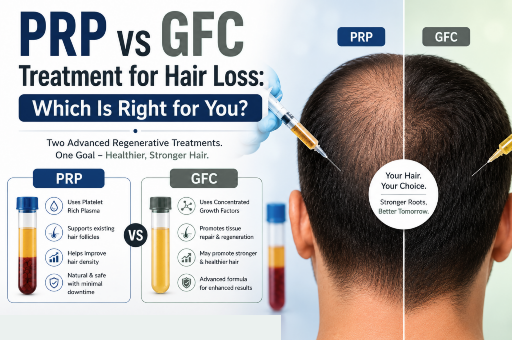 PRP vs GFC treatment for hair loss comparison