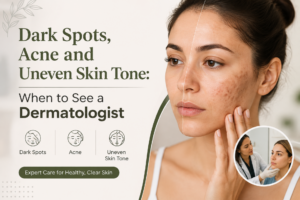 Dark spots, acne and uneven skin tone treatment by a dermatologist in Kanpur