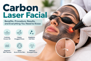 Carbon laser facial treatment for brighter and smoother skin